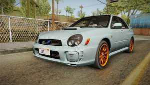 Subaru Impreza WRX Tunable для GTA San Andreas вид спереди