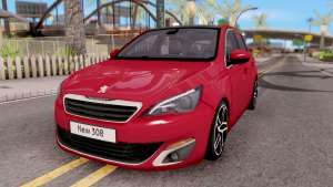 Peugeot 308 2016 для GTA San Andreas вид спереди