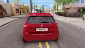 Peugeot 308 2016 для GTA San Andreas вид сзади