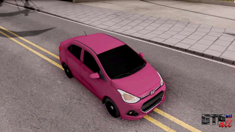 Hyundai i10 для GTA San Andreas вид сверху