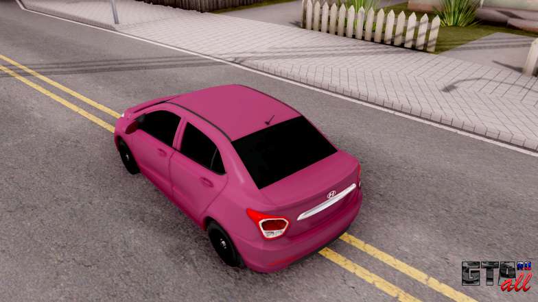 Hyundai i10 для GTA San Andreas сверху сзади