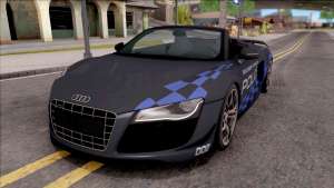 Audi R8 High Speed Police для GTA San Andreas вид спереди