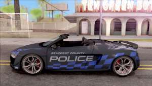 Audi R8 High Speed Police для GTA San Andreas вид сбоку