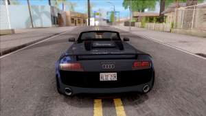 Audi R8 High Speed Police для GTA San Andreas задняя часть