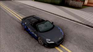 Audi R8 High Speed Police для GTA San Andreas вид сверху