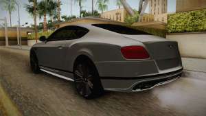 Bentley Continental GT Speed 2016 для GTA San Andreas задние фонари