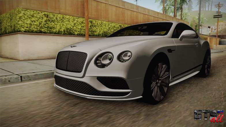 Bentley Continental GT Speed 2016 для GTA San Andreas передние фонари