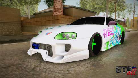 Toyota Supra Hatsune Miku 2017 для GTA San Andreas