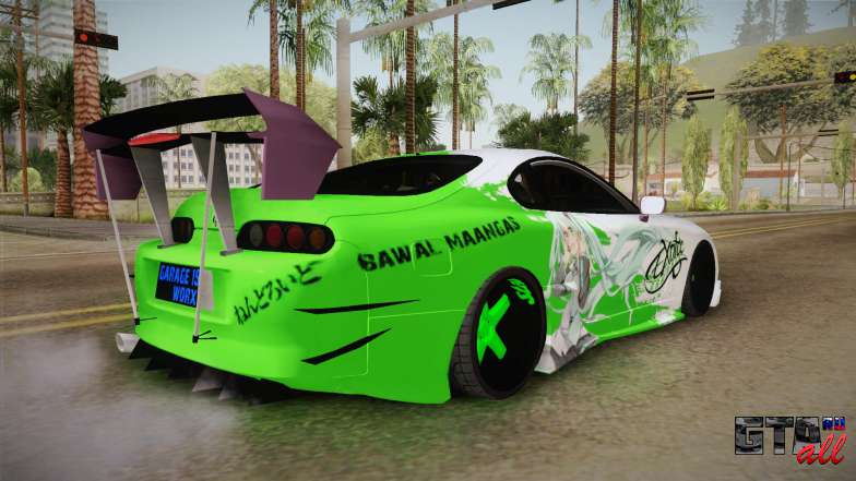 Toyota Supra Hatsune Miku 2017 для GTA San Andreas