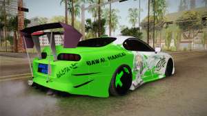 Toyota Supra Hatsune Miku 2017 для GTA San Andreas