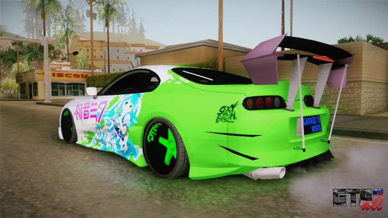 Toyota Supra Hatsune Miku 2017 для GTA San Andreas