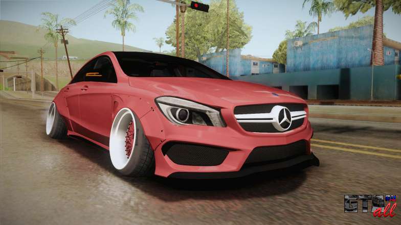 Mercedes-Benz CLA 45 AMG WideBody 2014 для GTA San Andreas вид спереди