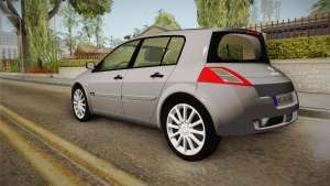 Renault Megane RS для GTA San Andreas вид сзади