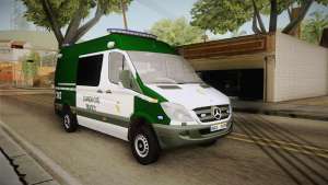 Mercedes-Benz Sprinter GC Trafico Spanish для GTA San Andreas вид спереди