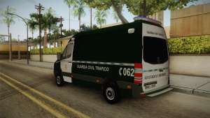 Mercedes-Benz Sprinter GC Trafico Spanish для GTA San Andreas задняя дверь