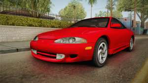 Mitsubishi Eclipse GSX 1995 Dirt IVF для GTA San Andreas вид спереди