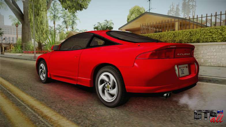 Mitsubishi Eclipse GSX 1995 Dirt IVF для GTA San Andreas задняя часть