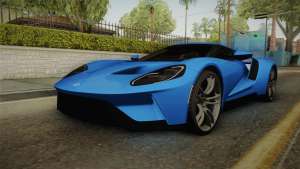 Ford GT 2017 для GTA San Andreas вид спереди