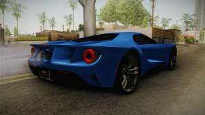 Ford GT 2017 для GTA San Andreas задние фонари