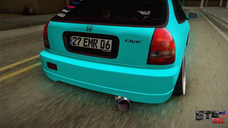 Honda Civic Hatchback для GTA San Andreas задние фонари