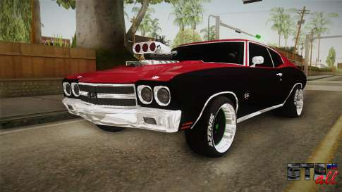 Chevrolet Chevelle SS 1970 Drag Racing Tuned для GTA San Andreas вид спереди