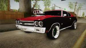 Chevrolet Chevelle SS 1970 Drag Racing Tuned для GTA San Andreas вид спереди