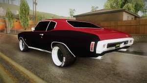 Chevrolet Chevelle SS 1970 Drag Racing Tuned для GTA San Andreas вид сзади