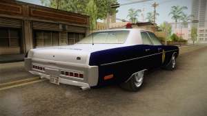 Plymouth Fury 1969 Kansas State Police для GTA San Andreas задняя часть