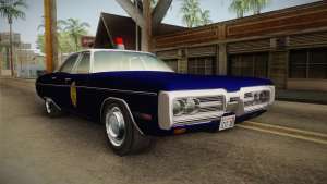 Plymouth Fury 1969 Kansas State Police для GTA San Andreas передняя часть