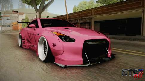 Nissan GT-R R35 2015 Liberty Walk Performance для GTA San Andreas вид спереди