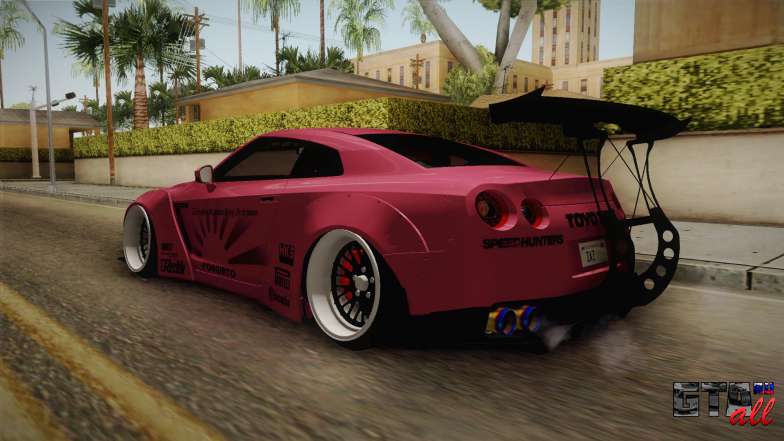 Nissan GT-R R35 2015 Liberty Walk Performance для GTA San Andreas задняя часть