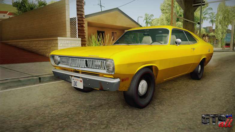 Plymouth Duster 1972 для GTA San Andreas вид спереди