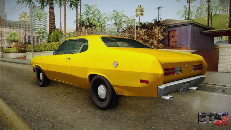 Plymouth Duster 1972 для GTA San Andreas вид сзади