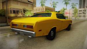 Plymouth Duster 1972 для GTA San Andreas вид задней части