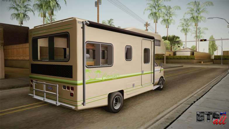 GTA 5 Brute Camper для GTA San Andreas вид сзади