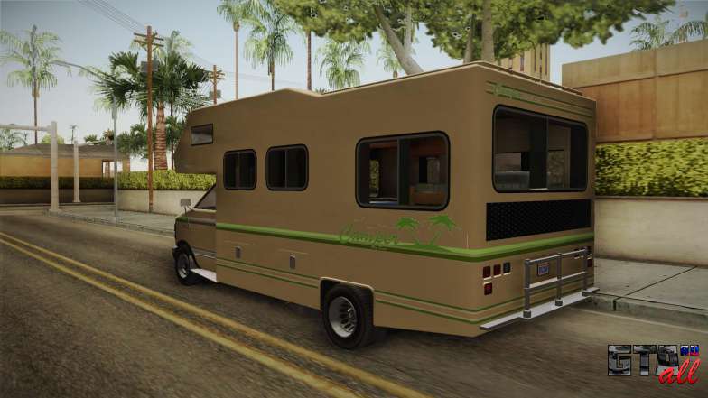 GTA 5 Brute Camper для GTA San Andreas задняя часть