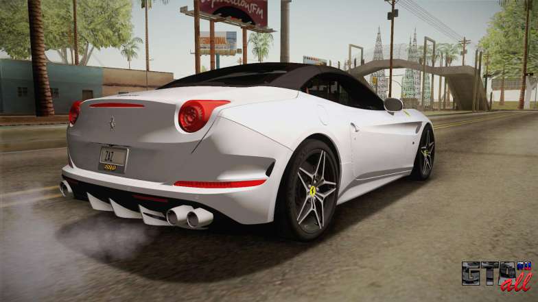 Ferrari California для GTA San Andreas вид сзади