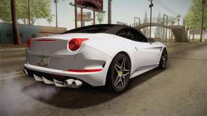 Ferrari California для GTA San Andreas вид сзади