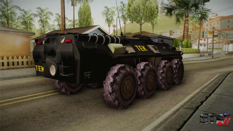 Hungary Police TEK APC для GTA San Andreas задняя часть