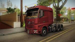 Mercedes-Benz Arocs SLT 4163 8x4 Euro 6 v1 для GTA San Andreas вид спереди