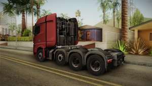 Mercedes-Benz Arocs SLT 4163 8x4 Euro 6 v1 для GTA San Andreas вид сзади