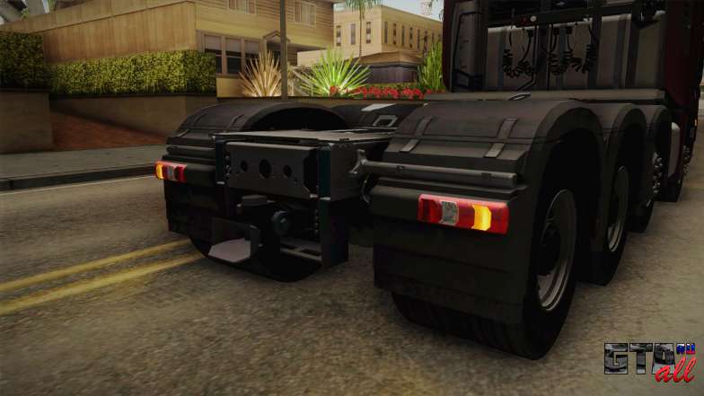 Mercedes-Benz Arocs SLT 4163 8x4 Euro 6 v1 для GTA San Andreas вид задней части