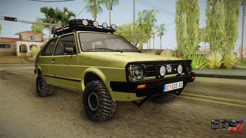 Volkswagen Golf Mk2 Country для GTA San Andreas вид спереди