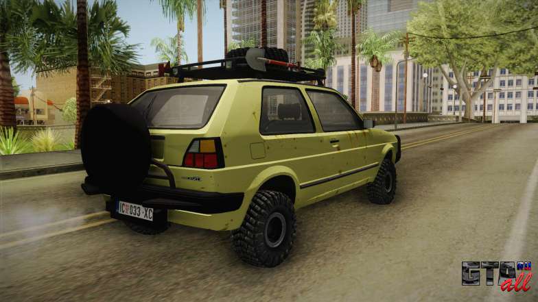 Volkswagen Golf Mk2 Country для GTA San Andreas задняя часть