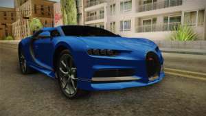 Bugatti Chiron Spyder для GTA San Andreas вид спереди