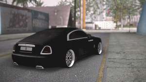 Rolls-Royce Wraith для GTA San Andreas вид сзади