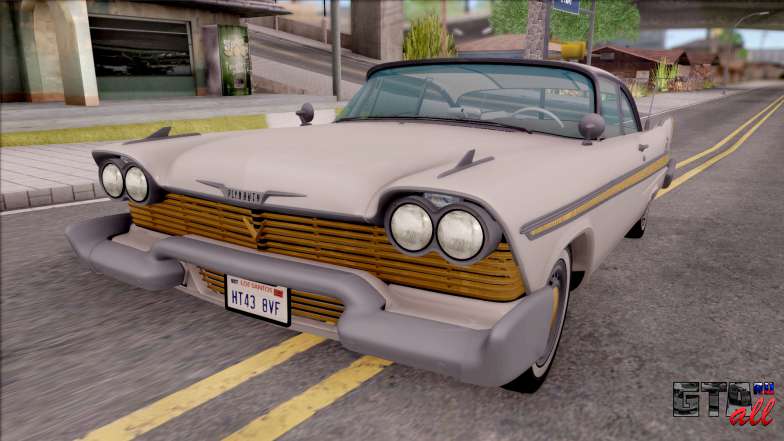 Plymouth Fury 1958 IVF для GTA San Andreas вид спереди