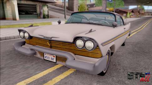 Plymouth Fury 1958 IVF для GTA San Andreas вид спереди