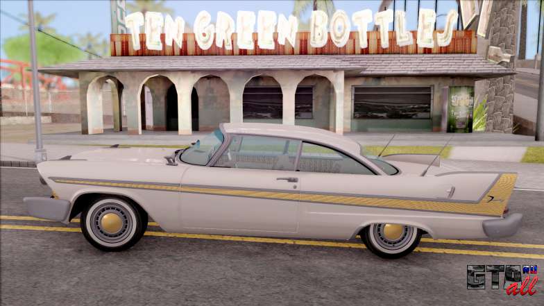 Plymouth Fury 1958 IVF для GTA San Andreas вид сбоку