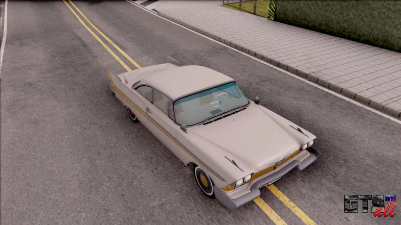 Plymouth Fury 1958 IVF для GTA San Andreas вид сверху